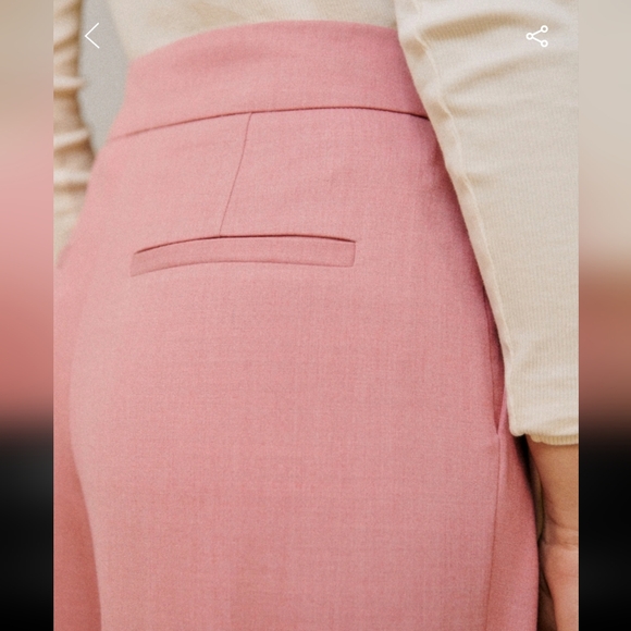 Sezane Cillian Trousers in Mottled Rosewood - Picture 3 of 4